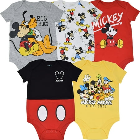 Disney Mickey Mouse Infant Baby Boys 5 Pack Short Sleeve Bodysuits Mickey Mouse & Friends 18 Months
Disney Mickey Mouse Infant Baby Boys 5 Pack Short Sleeve Bodysuits Mickey Mouse & Friends 18 Months