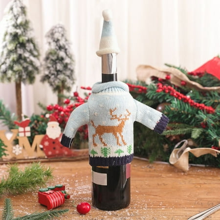 christmas decorations creative knitting christmas cover christmas western food champagne cover
christmas decorations creative knitting christmas cover christmas western food champagne cover
