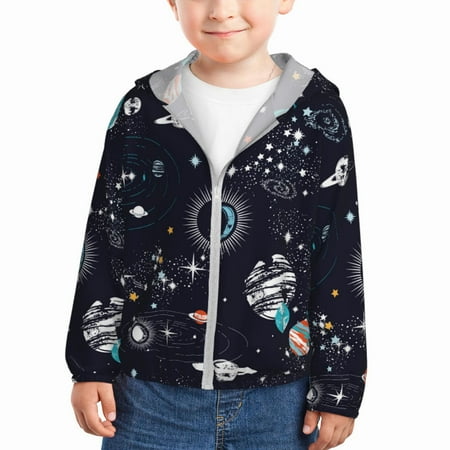 Qekee Galaxy2 Print UPF 50+ Kids Sun-Protective Hooded Long Sleeve Rash Guard for Fishing Water Beach Sports -2 Years
Qekee Galaxy2 Print UPF 50+ Kids Sun-Protective Hooded Long Sleeve Rash Guard for Fishing Water Beach Sports -2 Years