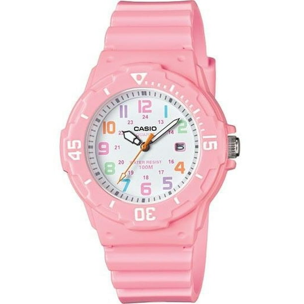 Casio LRW200H-4B2V Women's Pink Resin Band Pink Bezel 100M Sports Analog Watch
