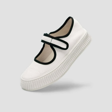 ALAREWO Women Casual Canvas Upper Zebra V3 Shock-Absorbing Insole