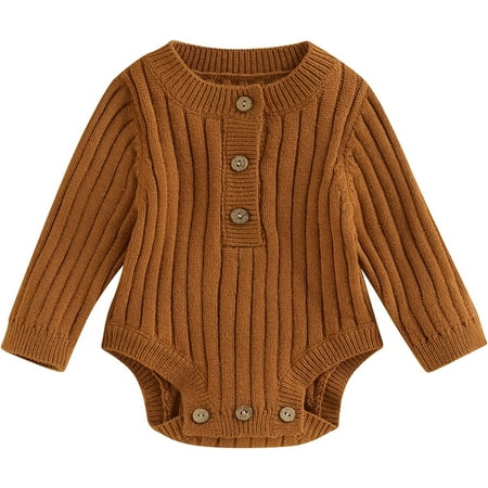 PIKADINGNIS Baby Boy Girl Knit Sweater Romper Oversized Solid Color Crewneck Long Sleeve Knitted Jumpsuit Warm Winter Clothes
PIKADINGNIS Baby Boy Girl Knit Sweater Romper Oversized Solid Color Crewneck Long Sleeve Knitted Jumpsuit Warm Winter Clothes