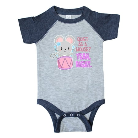 Inktastic Quiet As A Mouse Yeah Right Cute Mouse Drummer Gift Baby Boy or Baby Girl Bodysuit
Inktastic Quiet As A Mouse Yeah Right Cute Mouse Drummer Gift Baby Boy or Baby Girl Bodysuit