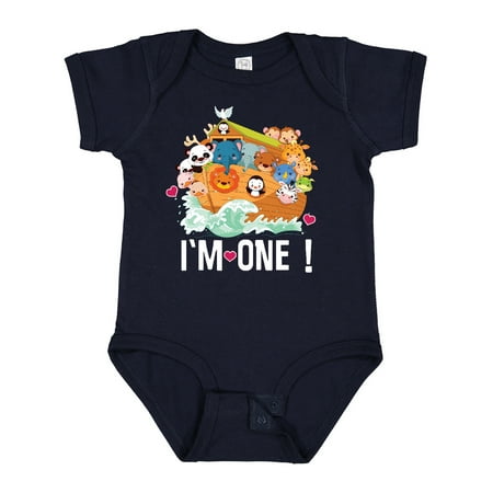 Inktastic 1st Birthday Noah Ark Outfit Gift Baby Boy or Baby Girl Bodysuit