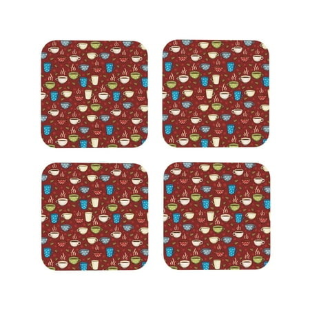 Leather Coasters of 4 Coffee Cups Drink Coasters Foe Tabletop Protection Funny Desk Coasters Good Housewarming Gifts Square
Leather Coasters of 4 Coffee Cups Drink Coasters Foe Tabletop Protection Funny Desk Coasters Good Housewarming Gifts Square