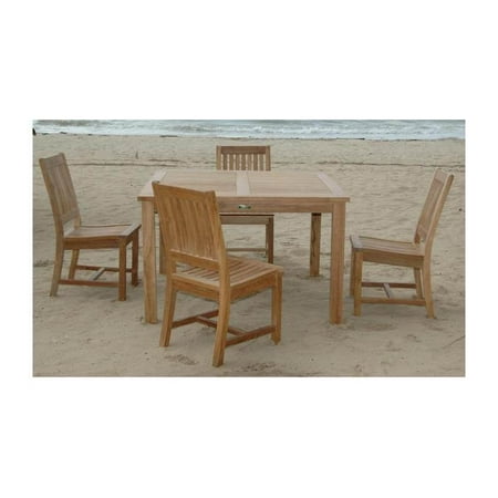 Rialto Unfinished Dining Table Set w 4 Chairs