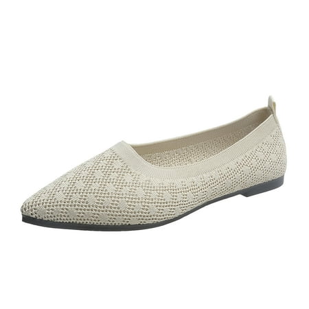 TUOBARR Womens Shoes Women s Summer Flat Bottom Pointed Toe Casual Mesh Single Shoe Beige
TUOBARR Womens Shoes Women s Summer Flat Bottom Pointed Toe Casual Mesh Single Shoe Beige