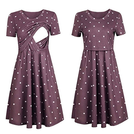 TANGNADE Women Pregnant Maternity Nursing Solid Breastfeeding Summer Maternity Dress
TANGNADE Women Pregnant Maternity Nursing Solid Breastfeeding Summer Maternity Dress