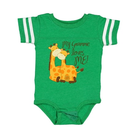 Inktastic My Grammie Loves Me! Gift Baby Boy or Baby Girl Bodysuit