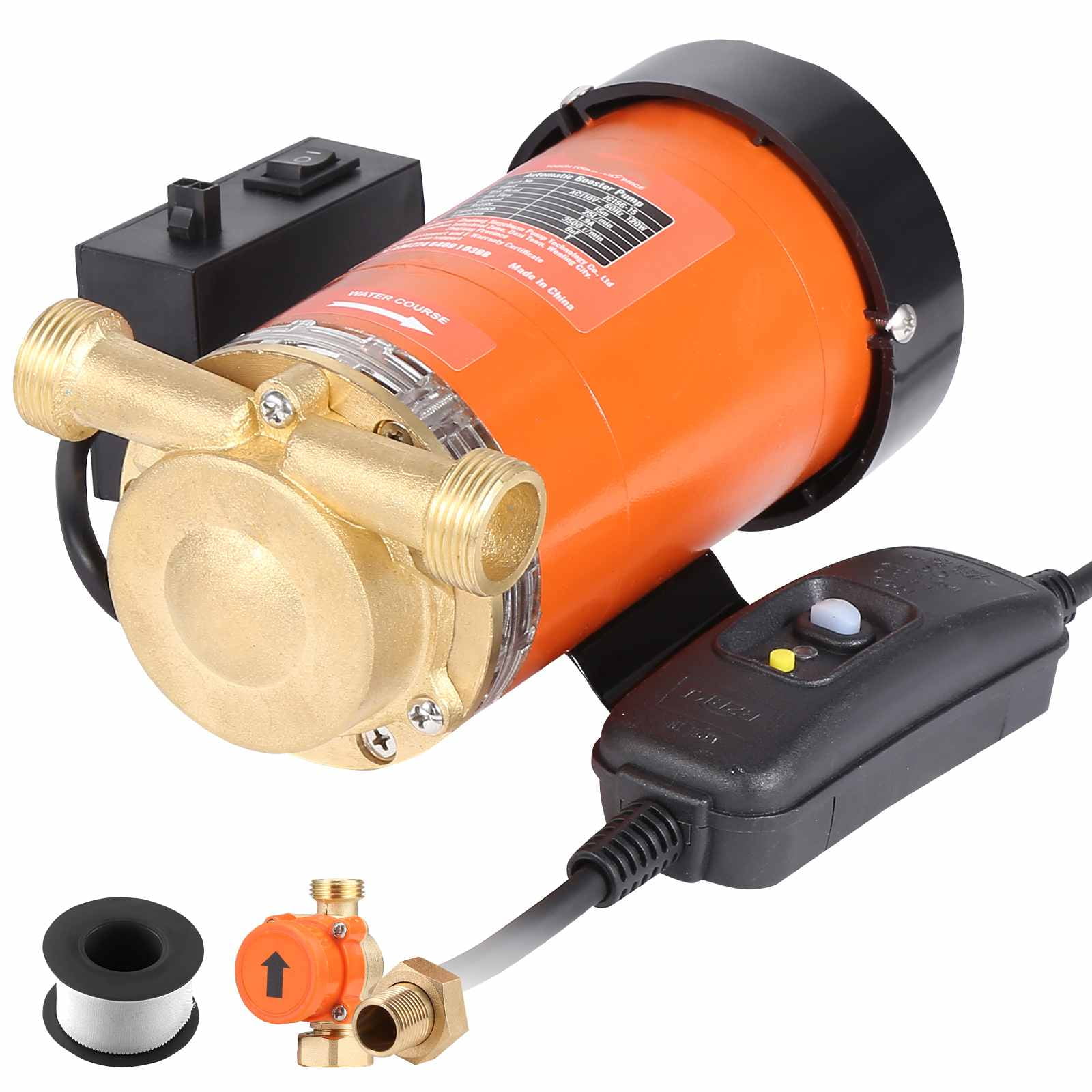 BENTISM 120W Automatic Home Water Pressure Booster Pump 110V 396 GPH