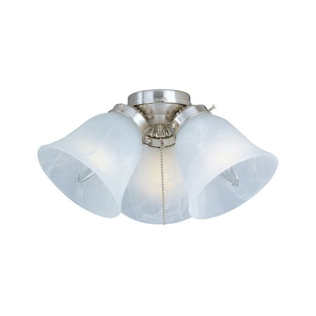 Maxim Lighting Basic-Max - 12 Three Light Ceiling Fan Light Kit with Wattage Limiter Satin Nickel Finish with Frosted Glass
Maxim Lighting Basic-Max - 12 Three Light Ceiling Fan Light Kit with Wattage Limiter Satin Nickel Finish with Frosted Glass
