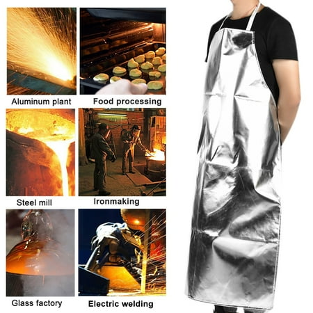 ACOUTO Apron With Aluminum Aluminum Apron 1000 Degree Heat Resistant Aluminum Foil Apron High Temperature Working Apron
ACOUTO Apron With Aluminum Aluminum Apron 1000 Degree Heat Resistant Aluminum Foil Apron High Temperature Working Apron