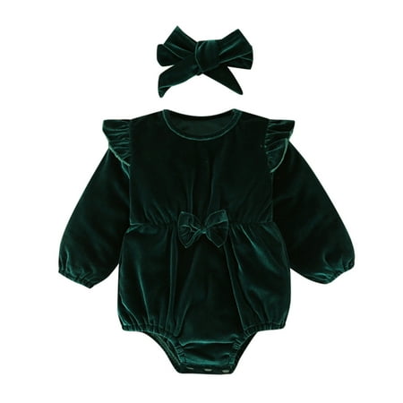 Toddler Girls Outfit Sets Baby Long Sleeve Velutum Patchwork Romper With Headbands Outfits Set 2Pcs
Toddler Girls Outfit Sets Baby Long Sleeve Velutum Patchwork Romper With Headbands Outfits Set 2Pcs