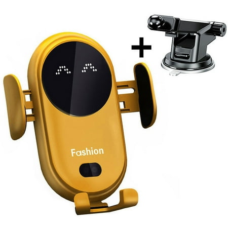Seyurigaoka Smart Car Wireless Charger Infrared Sensor LED Smile Light Automatic Telescopic Frame USB Charging Port Accessories (Black One Size)
Seyurigaoka Smart Car Wireless Charger Infrared Sensor LED Smile Light Automatic Telescopic Frame USB Charging Port Accessories (Black One Size)