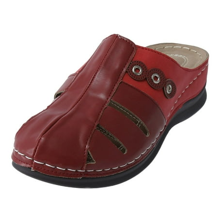 dmqupv Womens Sandals Size 9.5 Wide Fashion Summer Women s Sandals Solid Color Wedge Wine Color Sandals for Women Red 8
dmqupv Womens Sandals Size 9.5 Wide Fashion Summer Women s Sandals Solid Color Wedge Wine Color Sandals for Women Red 8