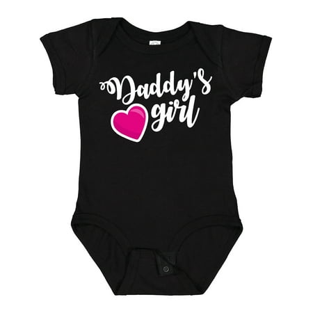 Inktastic Valentine s Day Daddy s Girl with Heart Outfit Gift Baby Girl Bodysuit