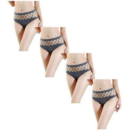 Womens Underwear Brief Lace Low Waist Knickers Thongs Panties4PC
Womens Underwear Brief Lace Low Waist Knickers Thongs Panties4PC