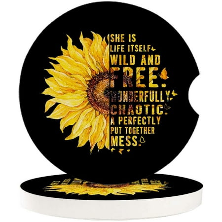 KXMDXA Autumn Oil Painting Flower with Words Black and Yellow Art Set of 6 Car Coaster for Drinks Absorbent Ceramic Stone Coasters Cup Mat with Cork Base for Home Kitchen Room Coffee Table Bar Decor
KXMDXA Autumn Oil Painting Flower with Words Black and Yellow Art Set of 6 Car Coaster for Drinks Absorbent Ceramic Stone Coasters Cup Mat with Cork Base for Home Kitchen Room Coffee Table Bar Decor