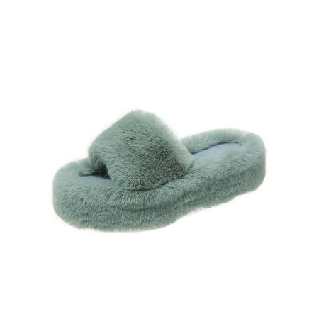 Gomelly Womens Fuzzy House Slippers Platform Shoes Cozy Outdoor Indoor Fluffy Slipper Shoes Blue 8
Gomelly Womens Fuzzy House Slippers Platform Shoes Cozy Outdoor Indoor Fluffy Slipper Shoes Blue 8