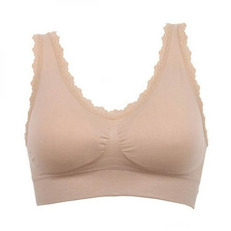 Women Casual Solid Lace Fitness Bra Padded Bra Crop Top Stretch Vest
Women Casual Solid Lace Fitness Bra Padded Bra Crop Top Stretch Vest
