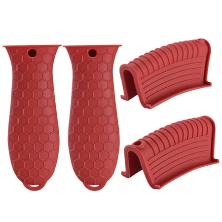 EIMELI 4 Pcs Silicone Hot Handle Holder Set Heat Resistant Pan Handle Sleeve Non Slip Cookware Handle Potholder Grip Cover for Cast Iron Metal Frying Pans
EIMELI 4 Pcs Silicone Hot Handle Holder Set Heat Resistant Pan Handle Sleeve Non Slip Cookware Handle Potholder Grip Cover for Cast Iron Metal Frying Pans