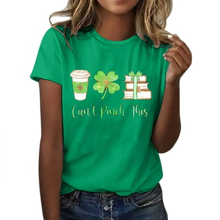 Women s Day Fashion Casual Top Shirt Short Sleeve Cute Printed T-Shirt O Neck Elegant Loose Soft Top Blouses Shirt for Juniors Tee Shirt Women Athletic Top under Scrub Women Long Sleeve
