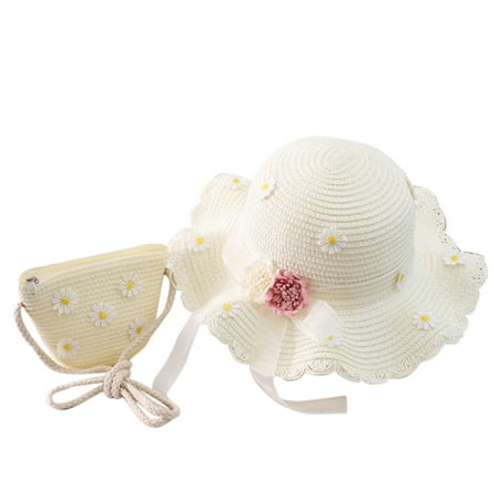 Relanfenk Baby Hats Children Girl Summer Sunscreen Sunshade Straw Beach Sun + Straw Bag Hat
Relanfenk Baby Hats Children Girl Summer Sunscreen Sunshade Straw Beach Sun + Straw Bag Hat