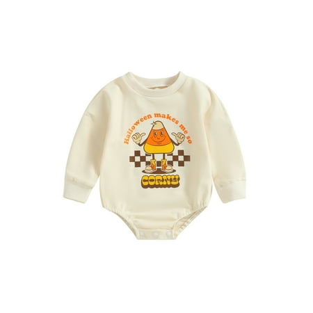 Infant Baby Girls Boys Halloween Outfits Sorta Sweet Pumpkin Floral Print Romper Long Sleeve Crew Neck Onesie Newborn Fall Clothes
Infant Baby Girls Boys Halloween Outfits Sorta Sweet Pumpkin Floral Print Romper Long Sleeve Crew Neck Onesie Newborn Fall Clothes