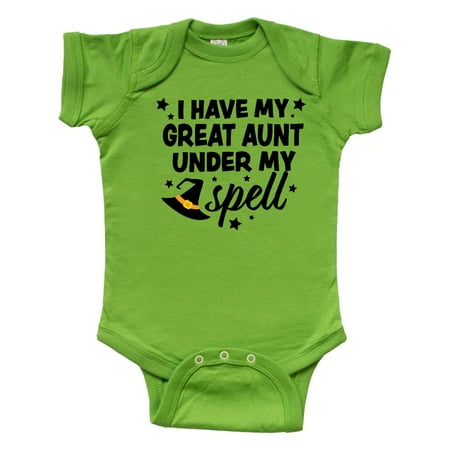 Inktastic I Have My Great Aunt Under My Spell with Cute Witch Hat Gift Baby Boy or Baby Girl Bodysuit
Inktastic I Have My Great Aunt Under My Spell with Cute Witch Hat Gift Baby Boy or Baby Girl Bodysuit