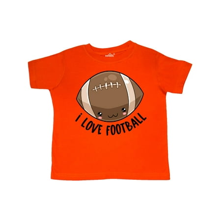 Inktastic Cute I Love Football Gift Toddler Boy or Toddler Girl T-Shirt
