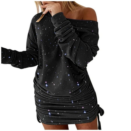 Pianpianzi And Dresses for Women Casual Fitted Fall Maternity Dress Casual Dress Knee Height for Women Women s Fashion Casual Prints O-Neck Off-Shoulder Long Sleeves Sweatshirts Dress Pleated Skirts
Pianpianzi And Dresses for Women Casual Fitted Fall Maternity Dress Casual Dress Knee Height for Women Women s Fashion Casual Prints O-Neck Off-Shoulder Long Sleeves Sweatshirts Dress Pleated Skirts