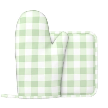 Oven Mitts and Pot Holders Sets Green Checkboard Non-Slip Silicone Oven Gloves Potholders Cotton Lining Heat Resistant Gloves Hot Pads for Kitchen Cooking Baking
Oven Mitts and Pot Holders Sets Green Checkboard Non-Slip Silicone Oven Gloves Potholders Cotton Lining Heat Resistant Gloves Hot Pads for Kitchen Cooking Baking