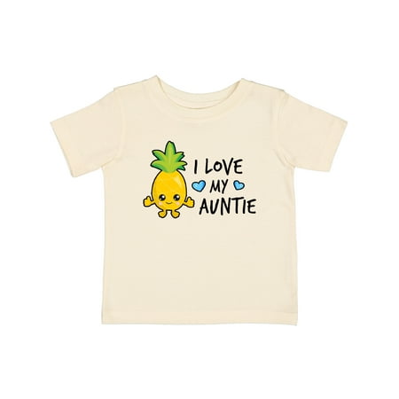 Inktastic I Love My Auntie with Pineapple Gift Baby Boy T-Shirt