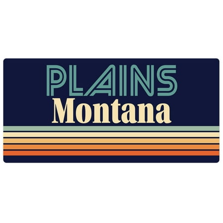 Plains Montana 5 x 2.5-Inch Fridge Magnet Retro Design