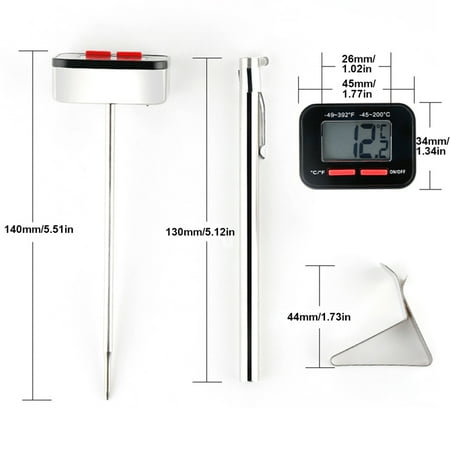 EZSPTO Coffee Digital Thermometer Accurately Cooking Thermometer For Coffee Kitchen
EZSPTO Coffee Digital Thermometer Accurately Cooking Thermometer For Coffee Kitchen