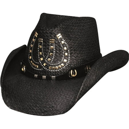 New Bullhide Hats HEAD N HOOF Shantung Panama Straw Cowboy Hat