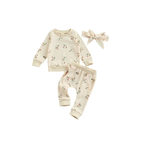 FINELOOK Baby Girls Waffle Sweatshirt Trousers with Pockets Headband Beige 18-24 Months
FINELOOK Baby Girls Waffle Sweatshirt Trousers with Pockets Headband Beige 18-24 Months
