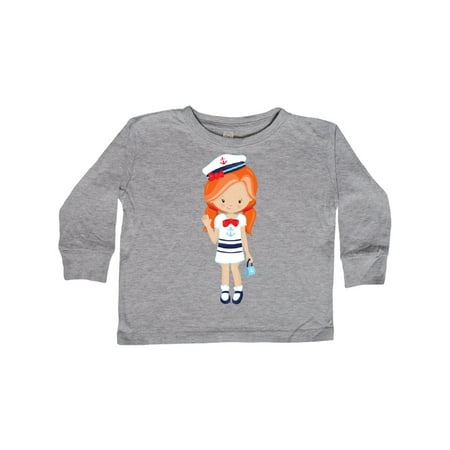 Inktastic Cute Girl Boat Captain Skipper Orange Hair Gift Toddler Toddler Girl Long Sleeve T-Shirt
Inktastic Cute Girl Boat Captain Skipper Orange Hair Gift Toddler Toddler Girl Long Sleeve T-Shirt