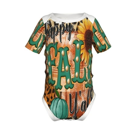 Yiaed Happy Fall Y All Print Infant Climbing Short Sleeve Onesie One-Piece Baby Bodysuit Clothes 0-12 Months -18 Months
Yiaed Happy Fall Y All Print Infant Climbing Short Sleeve Onesie One-Piece Baby Bodysuit Clothes 0-12 Months -18 Months