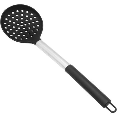 Silicone Slotted Spoon BPA-free & Heat resistant up to 480°F Stainless Steel Handle Seamless & Nonstick Kitchen Skimmer Strainer (Black)
Silicone Slotted Spoon BPA-free & Heat resistant up to 480°F Stainless Steel Handle Seamless & Nonstick Kitchen Skimmer Strainer (Black)