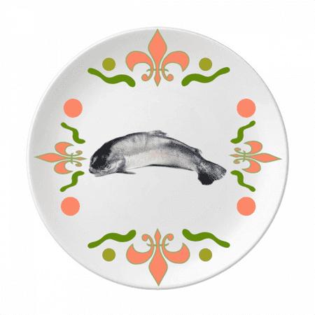 Ocean Fish Alive Activity Curly Flower Ceramics Plate Tableware Dinner Dish