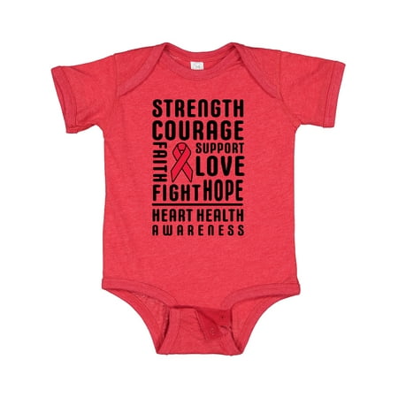 Inktastic Heart Health Awareness Strength Courage Support Gift Baby Boy or Baby Girl Bodysuit
Inktastic Heart Health Awareness Strength Courage Support Gift Baby Boy or Baby Girl Bodysuit