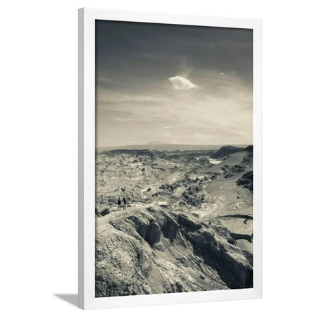 Valle De La Muerte rock formation, Atacama Desert, San Pedro De Atacama Framed Print Wall Art