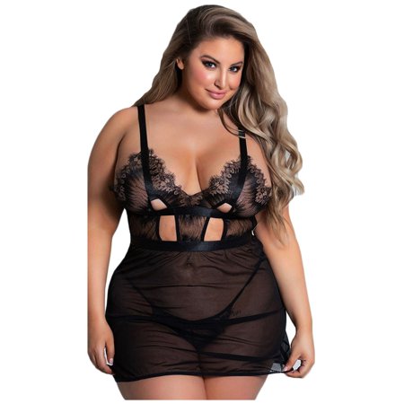 Qcmgmg Sexy Chemise Lingerie for Women Lace Babydoll Backless See Through Bodysuit XXXL
Qcmgmg Sexy Chemise Lingerie for Women Lace Babydoll Backless See Through Bodysuit XXXL