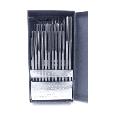 Accusize 60 Pcs No.1 to No.60 Hss Ansi Chucking Reamer Set in Huot USA Index Metal Box 5500-Sk00
Accusize 60 Pcs No.1 to No.60 Hss Ansi Chucking Reamer Set in Huot USA Index Metal Box 5500-Sk00