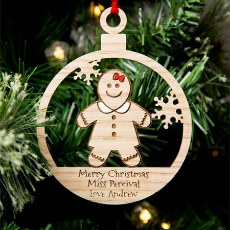 Christmas Decorations Wooden Hollowed Out Gingerman Pendant Xmas Tree Hanging Pendant Gift for Friends and Family
Christmas Decorations Wooden Hollowed Out Gingerman Pendant Xmas Tree Hanging Pendant Gift for Friends and Family