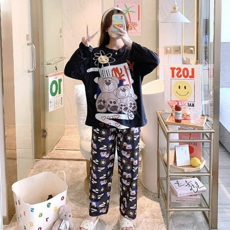 Sanrios Hello Kittys Women s Pajama Set Cartoon Autumn and Winter Season Long Sleeved Pants Pajama Set Sweet Girl Homewear Gift
Sanrios Hello Kittys Women s Pajama Set Cartoon Autumn and Winter Season Long Sleeved Pants Pajama Set Sweet Girl Homewear Gift