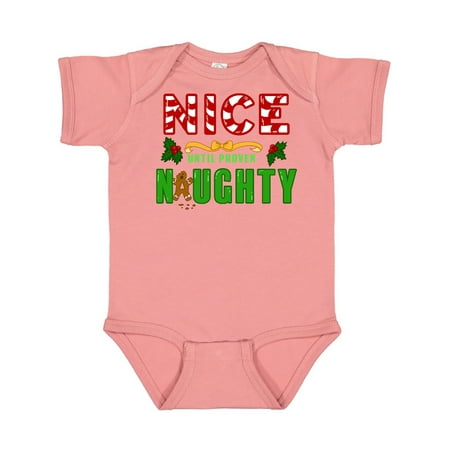 Inktastic Nice Until Proven Naughty with Holly and Gingerbread Man Gift Baby Boy or Baby Girl Bodysuit
Inktastic Nice Until Proven Naughty with Holly and Gingerbread Man Gift Baby Boy or Baby Girl Bodysuit