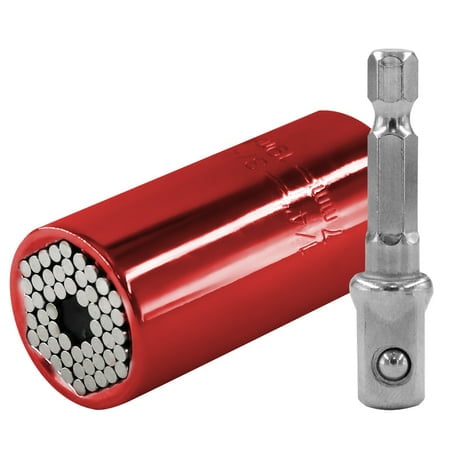 2Pcs Universal Torque Wrench Head Set Socket Universal Socket Tool - Set of 2 Gadgets with 1/4-to-3/4-inch Wrench Grip and Power Drill Adapter
2Pcs Universal Torque Wrench Head Set Socket Universal Socket Tool - Set of 2 Gadgets with 1/4-to-3/4-inch Wrench Grip and Power Drill Adapter