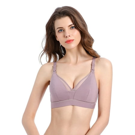 Seamless Nursing Bras For Women Breathable Latex Cotton Clothes Maternity Breast-feeding Accesorries Adjustable Comfortable Bras Purple XXXL
Seamless Nursing Bras For Women Breathable Latex Cotton Clothes Maternity Breast-feeding Accesorries Adjustable Comfortable Bras Purple XXXL